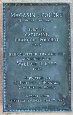 Magasin ΰ Poudre Marker. Click for full size. Magasin ΰ Poudre Marker image. Click for full size.