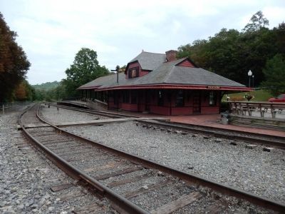 Cumberland and Pennsylvania Railroad Depot image. Click for full size.