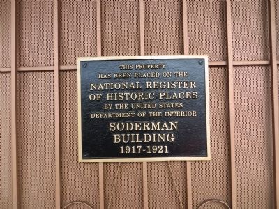 Soderman Building Marker image. Click for full size.