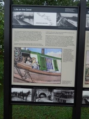 Life on the Canal Marker. Click for full size. Life on the Canal Marker image. Click for full size.