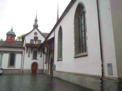 Franziskanerkirche Marker. Click for full size. Franziskanerkirche Marker image. Click for full size.