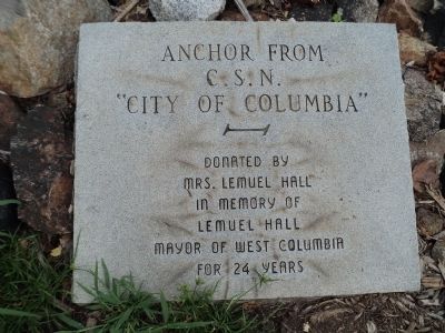 “City of Columbia” Anchor Marker image. Click for full size.