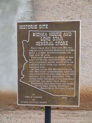Michea House and Lone Star General Store Marker image. Click for full size.