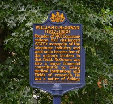 William G. McGowan Marker image. Click for full size.
