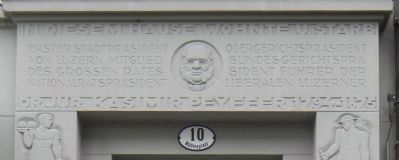 Dr. Jur. Kasimir Pfyffer Marker. Click for full size. Dr. Jur. Kasimir Pfyffer Marker image. Click for full size.