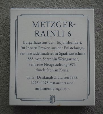 Metzgerrainli 6 Marker. Click for full size. Metzgerrainli 6 Marker image. Click for full size.