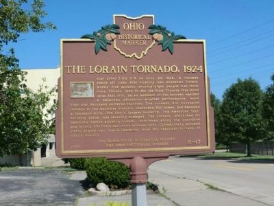 The Lorain Tornado, 1924 Marker image. Click for full size.