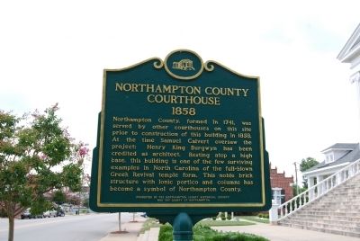 Northampton County Courthouse Marker. Click for full size. Northampton County Courthouse Marker image. Click for full size.