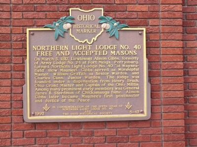 Northern Light Lodge No. 40 Free and Accepted Masons Marker image. Click for full size.