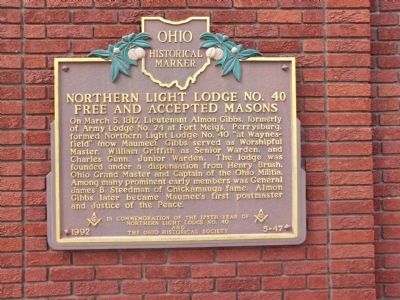 Northern Light Lodge No. 40 Free and Accepted Masons Marker. Click for full size. Northern Light Lodge No. 40 Free and Accepted Masons Marker image. Click for full size.