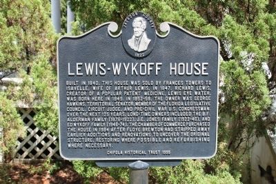 Lewis-Wykoff House Marker image. Click for full size.