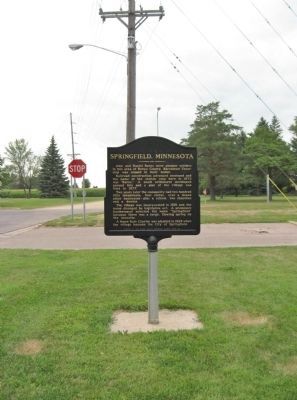 Springfield, Minnesota Marker image. Click for full size.