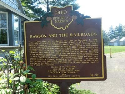 Rawson and the Railroads-Side 1 Marker image. Click for full size.