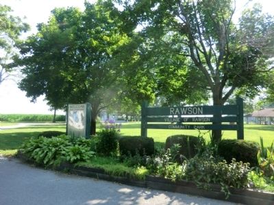 Rawson and the Railroads-Side 1 Marker image. Click for full size.