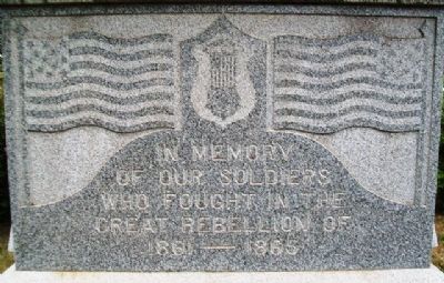Civil War Memorial Detail. Click for full size. Civil War Memorial Detail image. Click for full size.