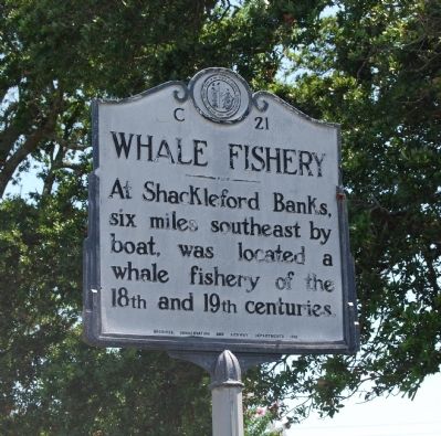 Whale Fishery Marker. Click for full size. Whale Fishery Marker image. Click for full size.