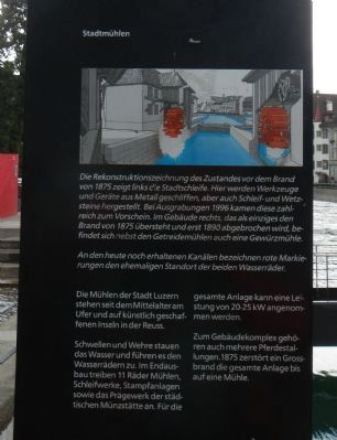 Mühlenplatz (Mill Place) Marker, panel 2 image. Click for full size.