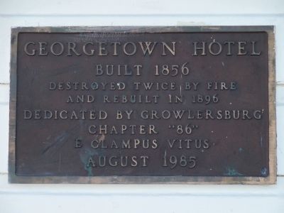 Georgetown Hotel Marker image. Click for full size.