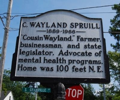 C. Wayland Spruill Marker image. Click for full size.