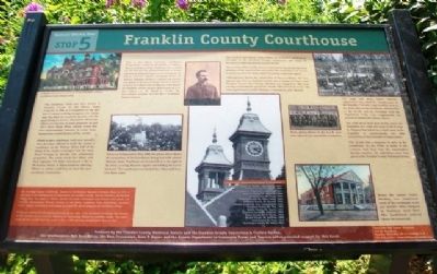 Franklin County Courthouse Marker image. Click for full size.