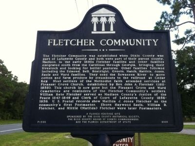 Fletcher Community Marker image. Click for full size.