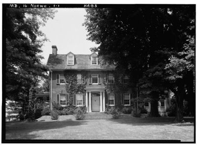 Woodlawn Manor HABS MD,16-NORWO,1-1 image. Click for full size.