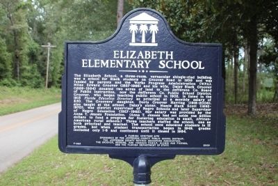 Elizabeth Elementary School Marker is missing. image. Click for full size.