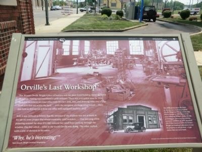 Orville's Last Workshop Marker. Click for full size. Orville's Last Workshop Marker image. Click for full size.
