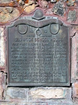 Old Rock School House Marker image. Click for full size.