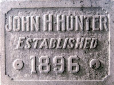 John H. Hunter Cornerstone image. Click for full size.