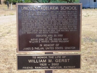 The Marker and Dedication Plaque. Click for full size. The Marker and Dedication Plaque image. Click for full size.