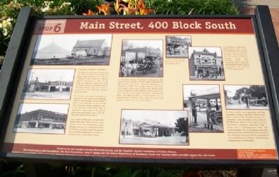 Main Street, 400 Block South Marker image. Click for full size.