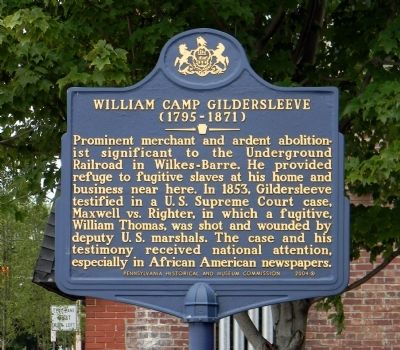 William Camp Gildersleeve Marker image. Click for full size.