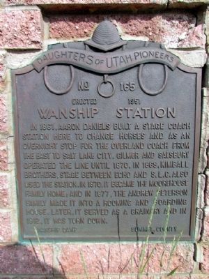 Wanship Station Marker image. Click for full size.
