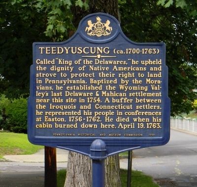 Teedyuscung Marker image. Click for full size.