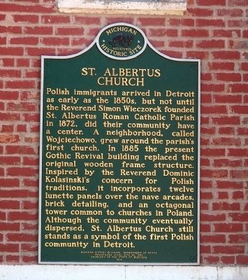St. Albertus Church Marker image. Click for full size.