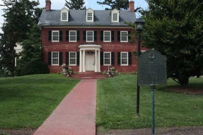 Woodlawn Manor and Marker image. Click for full size.