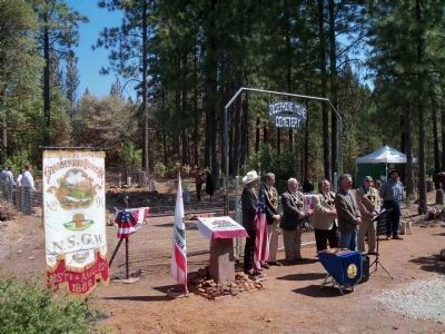 The Josephine Mine Cemetery Dedication image. Click for full size.