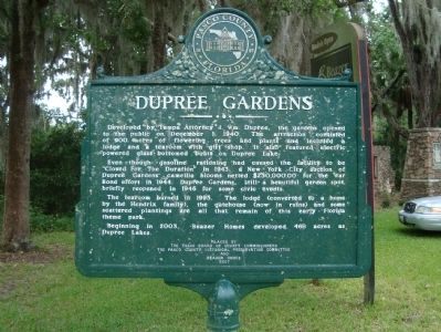 Dupree Gardens Marker image. Click for full size.