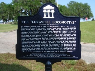 The "Luraville Locomotive" Marker image. Click for full size.