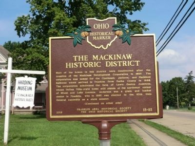 The Mackinaw Historic District Marker image. Click for full size.