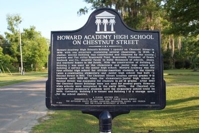 Howard Academy High School on Chestnut Street Marker image. Click for full size.