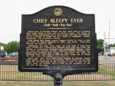 Chief Sleepy Eyes Marker image. Click for full size.