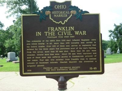 Franklin In The Civil War Marker image. Click for full size.