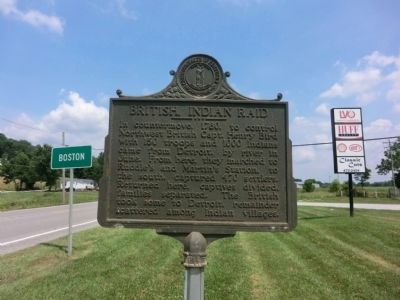 British Indian Raid Marker. Click for full size. British Indian Raid Marker image. Click for full size.