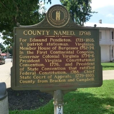 County Named 1798 Marker. Click for full size. County Named 1798 Marker image. Click for full size.