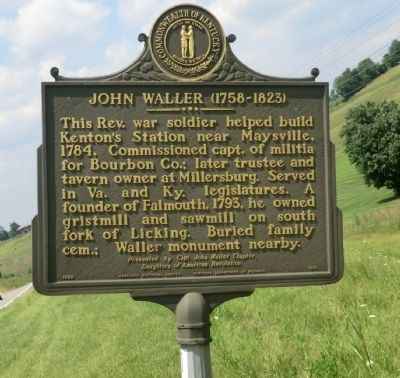 John Waller Marker. Click for full size. John Waller Marker image. Click for full size.