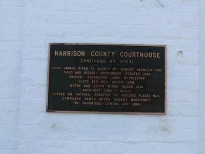 The nearby Harrison County Courthouse Marker image. Click for full size.