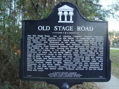 Old Stage Road Marker image. Click for full size.