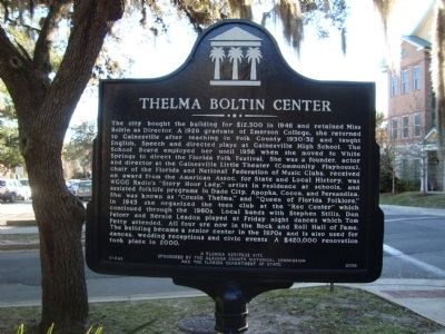 Thelma Boltin Center Marker image. Click for full size.